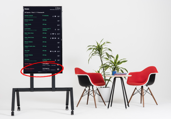 status board robin room scheduling software
