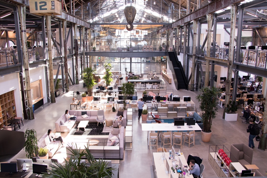 Gusto's SF offices epitomize the functional open office layout