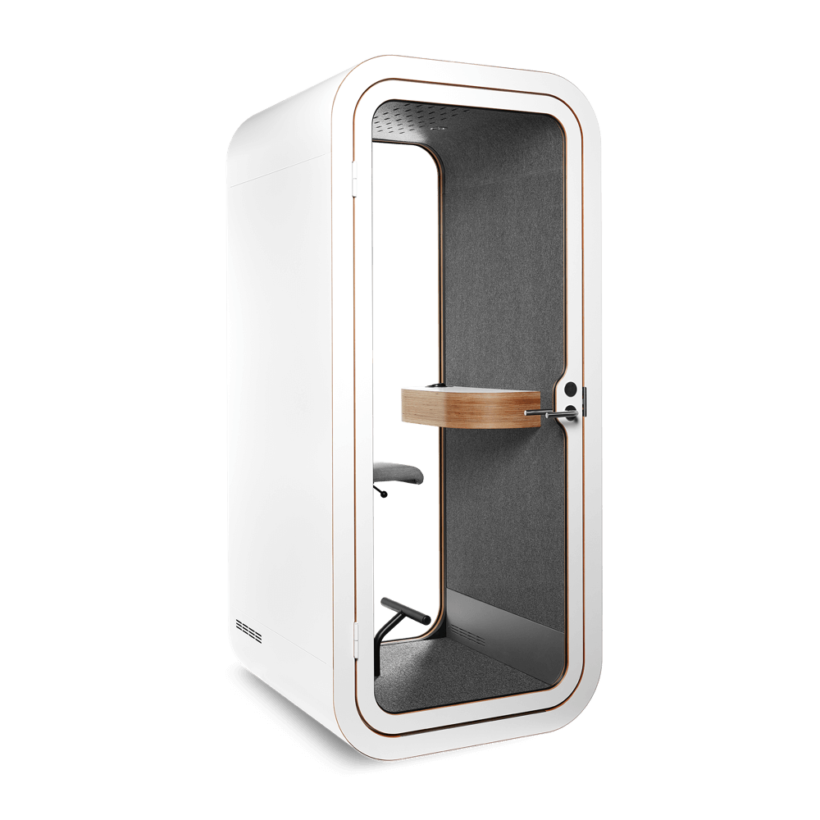 Phone booths are a popular solution to decreasing phone call related noise in the open office
