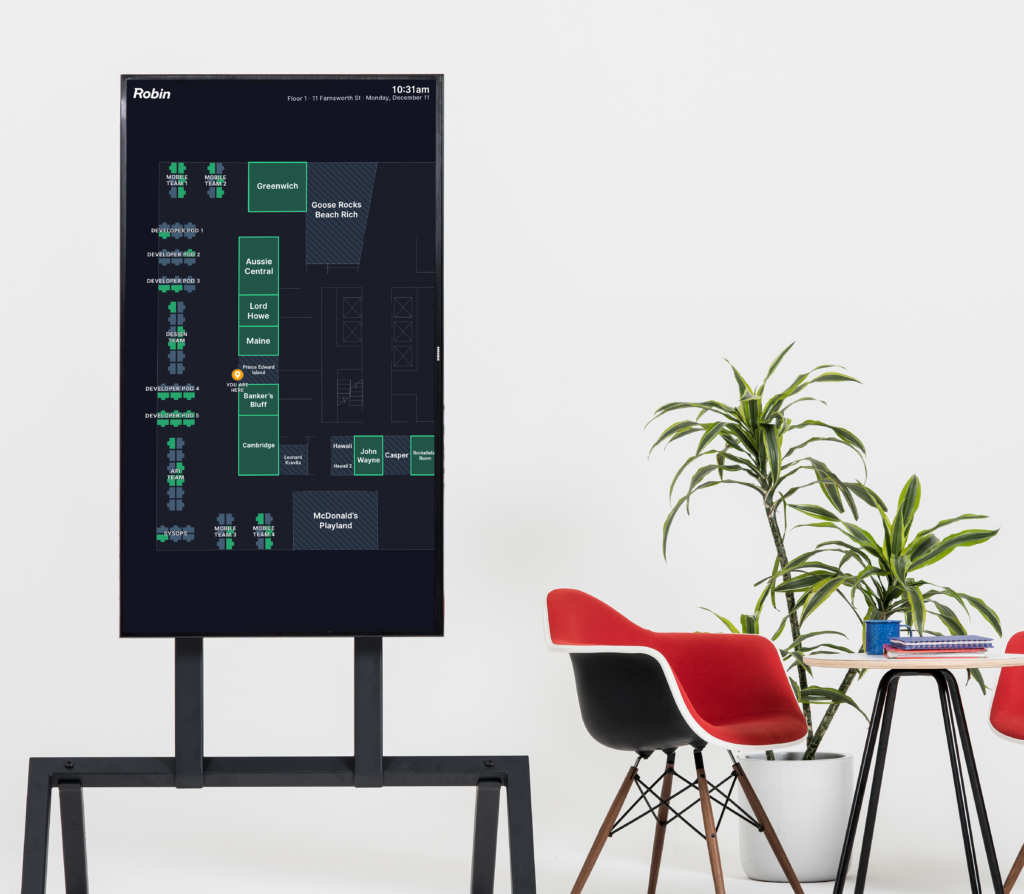 Digital office maps is a modern wayfinding tool to help employees and visitors know where they’re going and what’s available at a glance