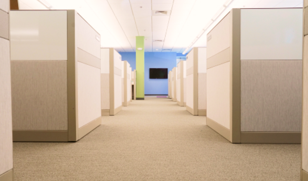 closed-plan office floor plan