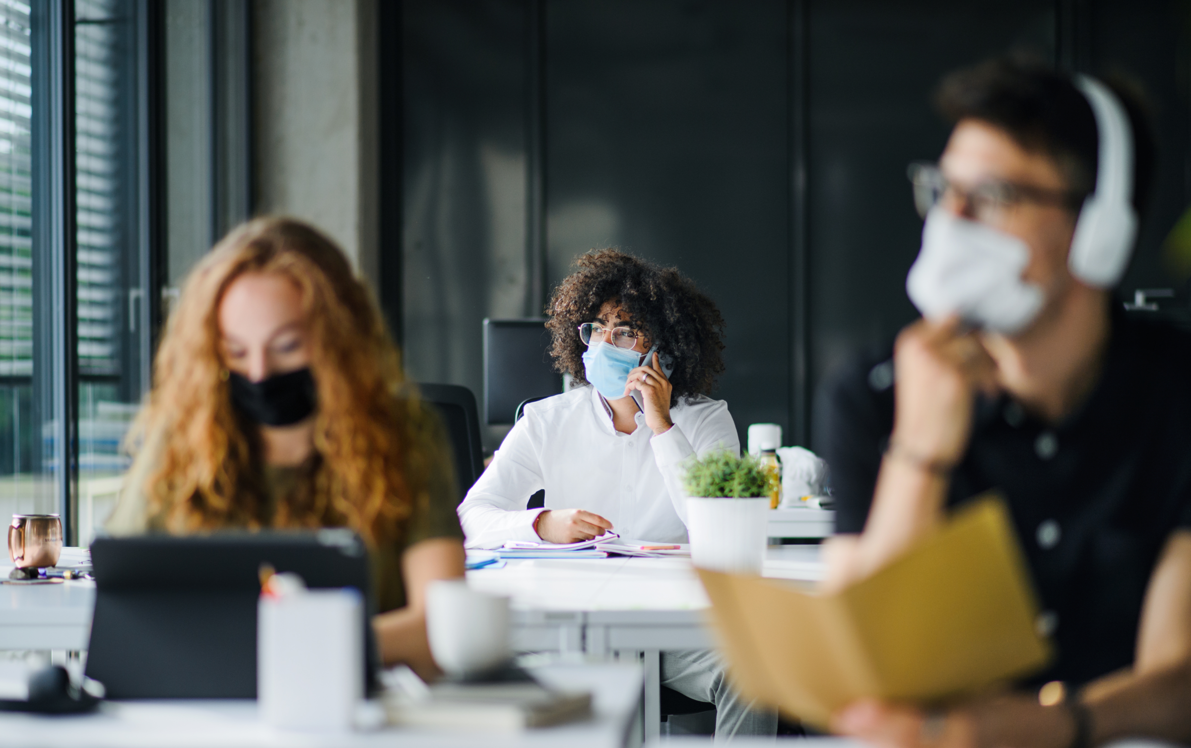continued masking and social distancing with a covid-19 vaccine in workplace 2021