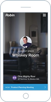 Original screenshot of the Robin app