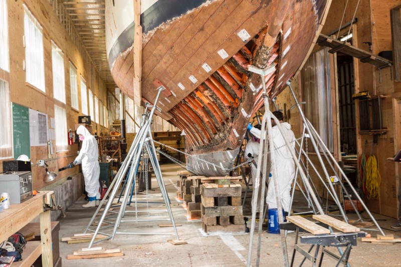 Wooden Boatworks Greenport workplace design