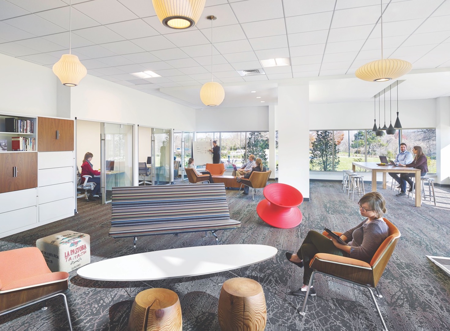 Activity-based working in Herman Miller Living Office