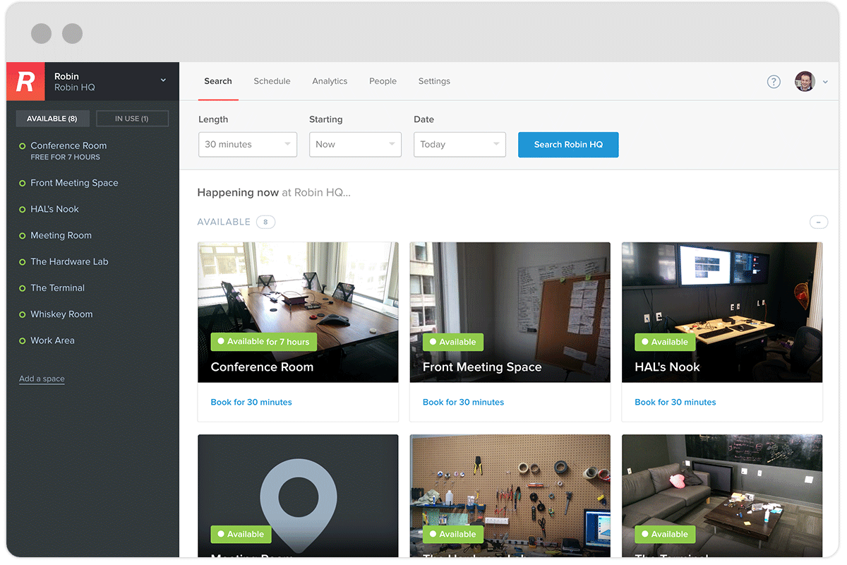 Meeting room availability indicators