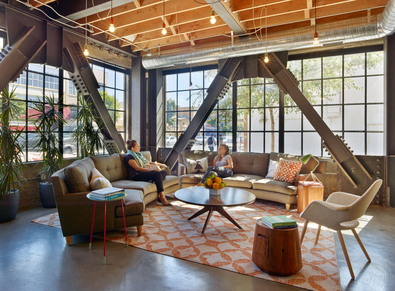 Thumbtack's SF office lobby looks like a comfortable living room