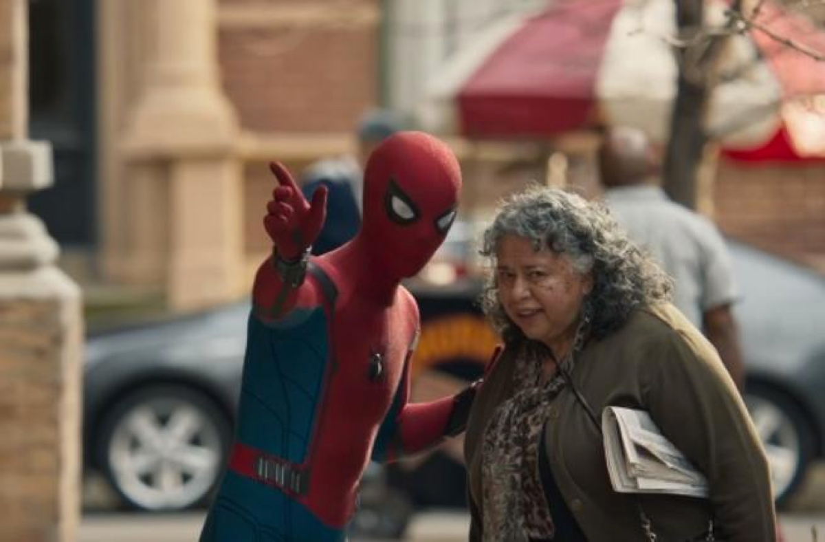 Spiderman giving directions throughout the office everyday