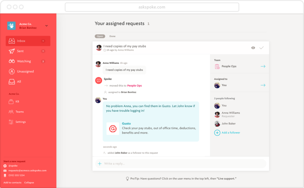 Spoke digital workplace tool future of work