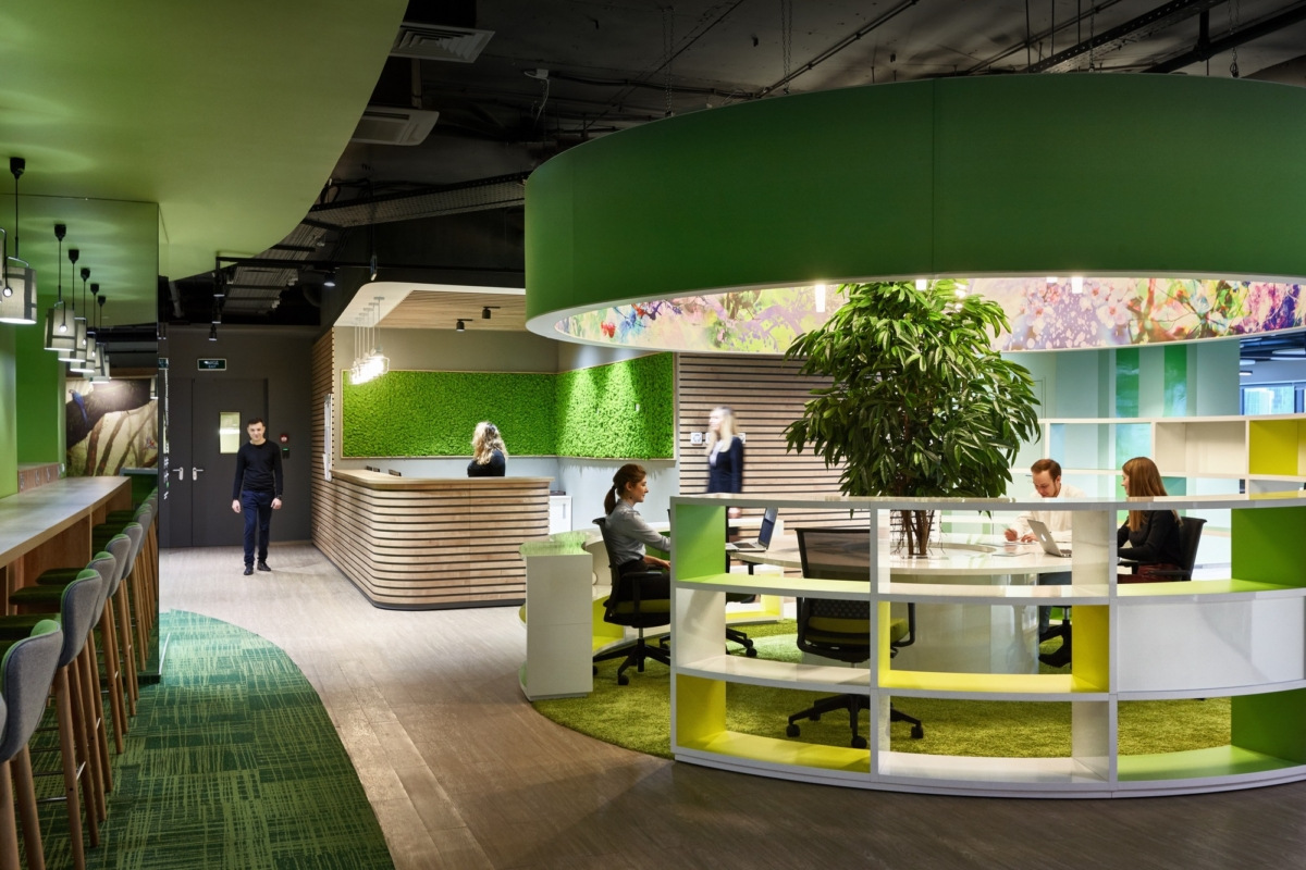 Sberbank Moscow Biophilic Office Design