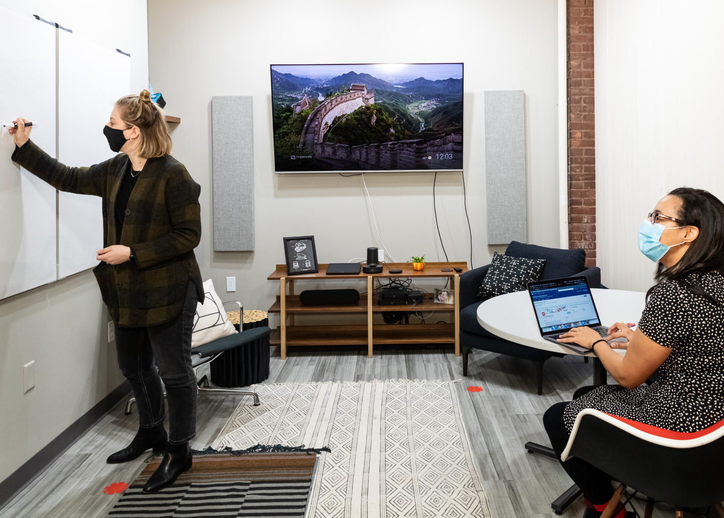 image of employees collaborating in office