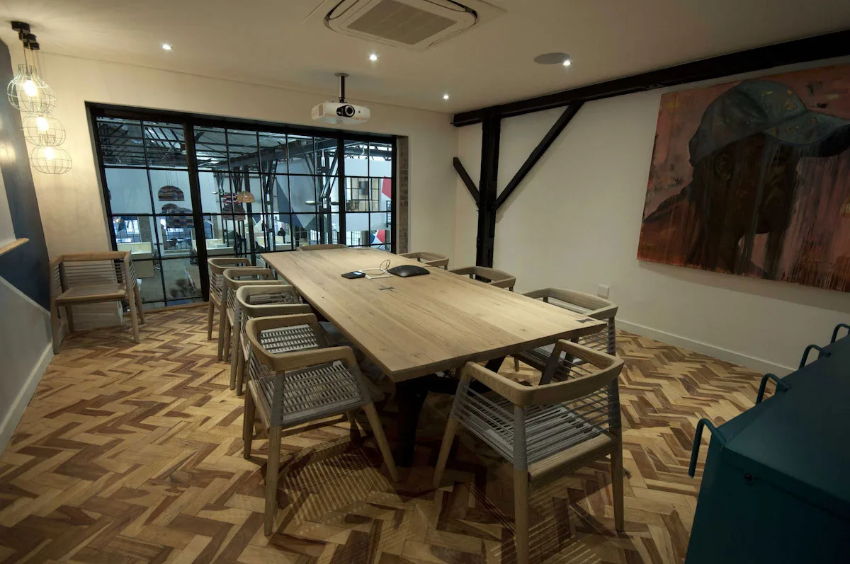 Wood chair meeting room in Nando's
