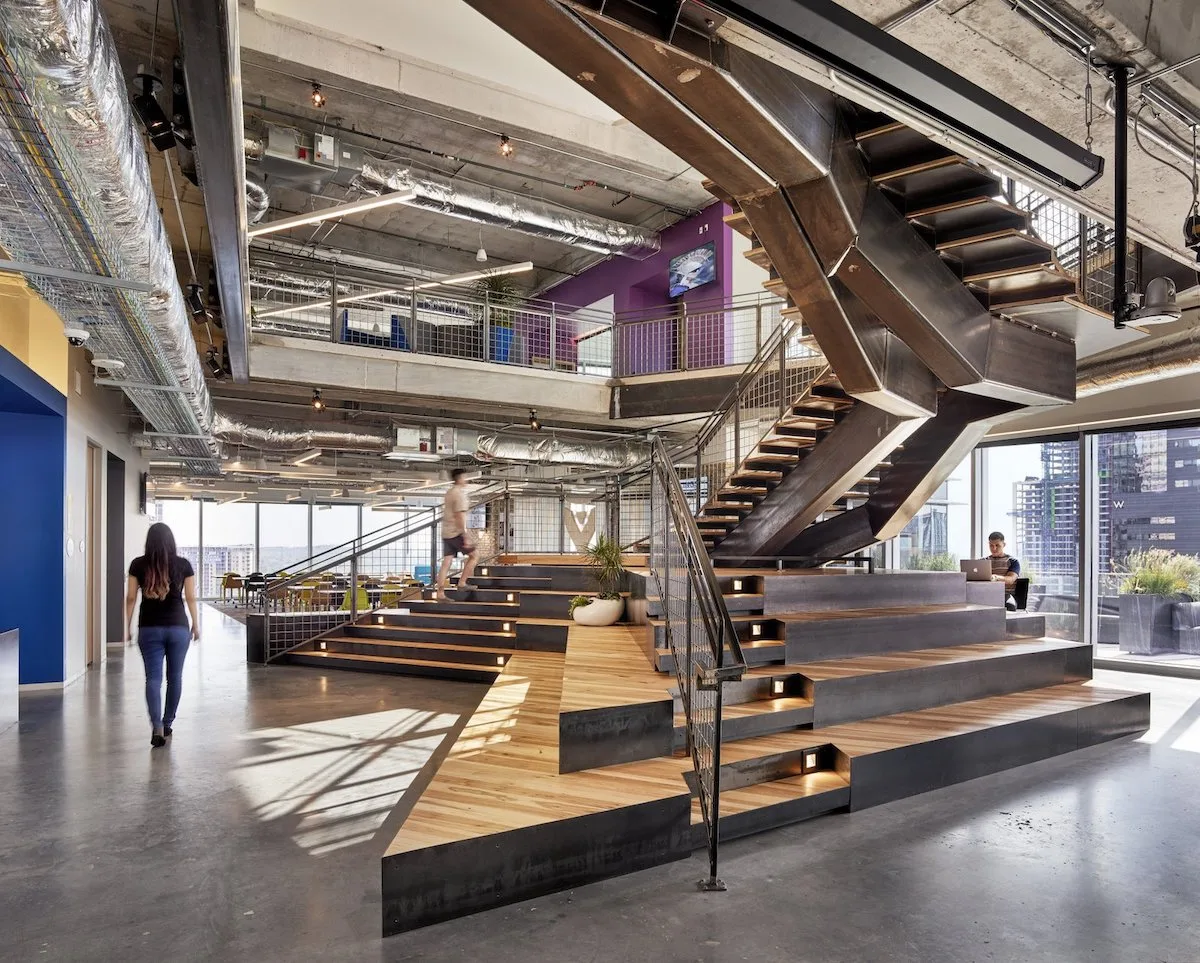 Atlassian stairs architecture office design ideas