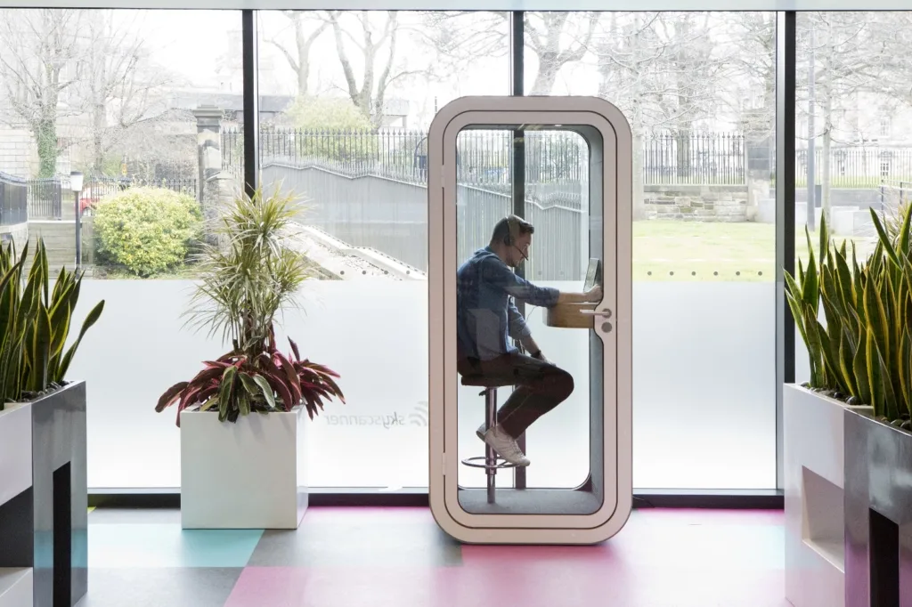 Skyscanner office pod future of work