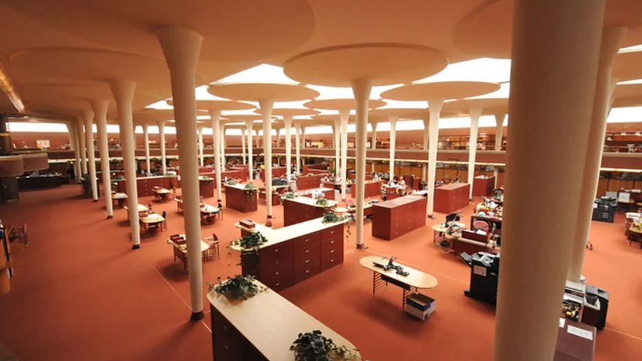 The very first open office layout for activity-based working