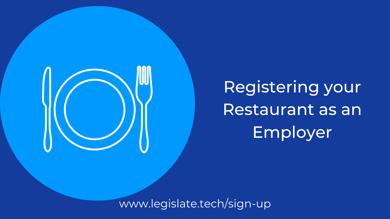 How to register your restaurant as an employer