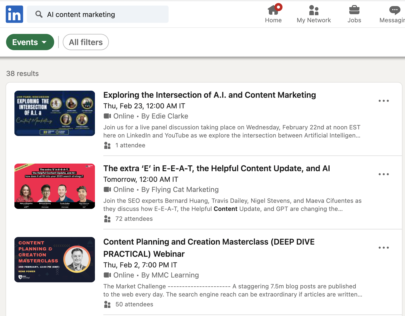 How to extract people participating in a LinkedIn event (with ...
