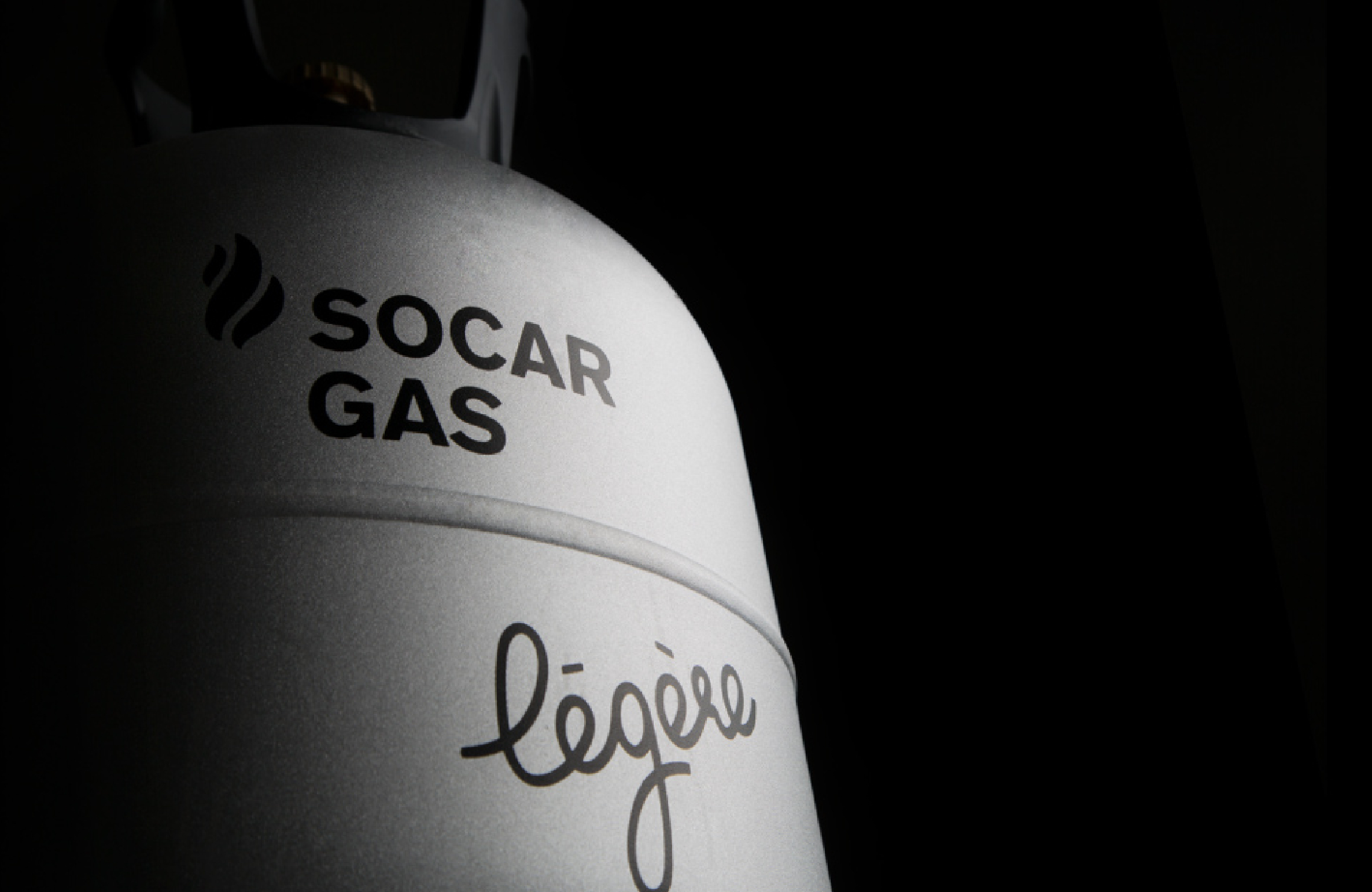Logo auf Gasflasche