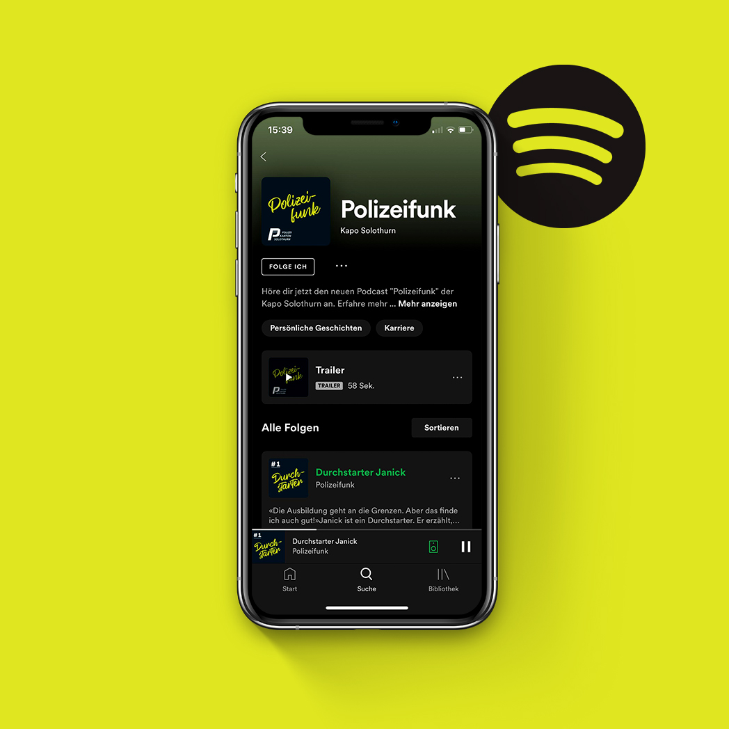 Spotify Podcast Kantonspolizei Solothurn