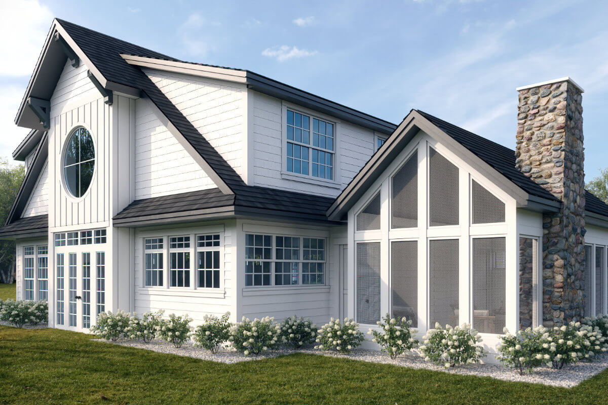 Lakeside Cottage back exterior