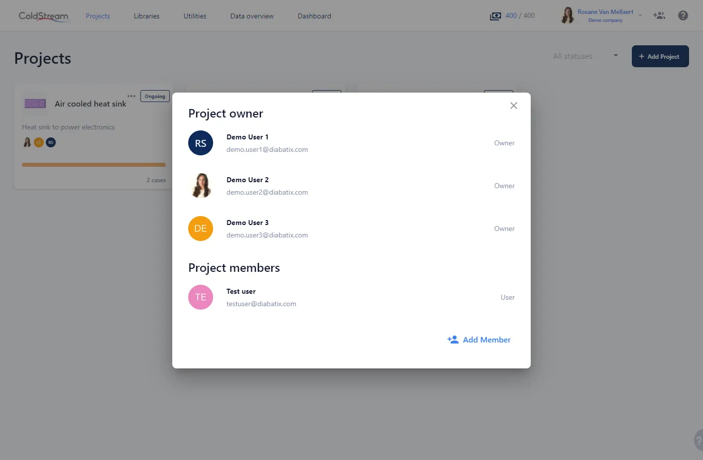 coldstream collaboration function features to view factors and share findings around devices temperature difference and more thermal analysis software findings 