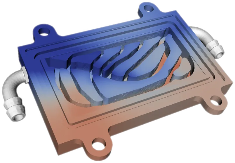 heating of an element showing surface heat dissipation with coldstream diabatix 