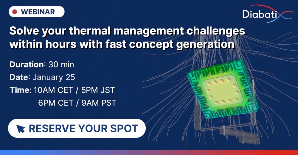 Solve your thermal management challenges within hours with fast concept