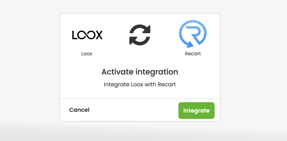 Integrate Loox with Recart