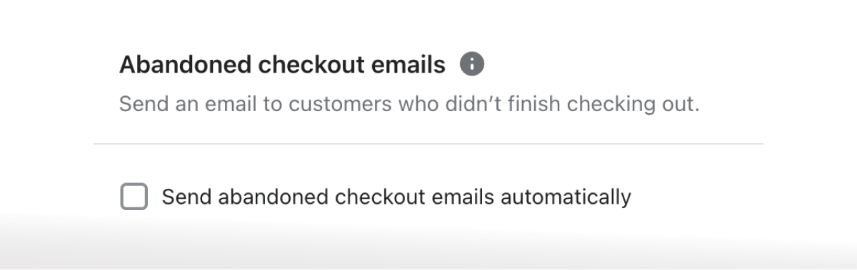 Using an automated email flow to recover abandoned checkouts helps increasing the sales