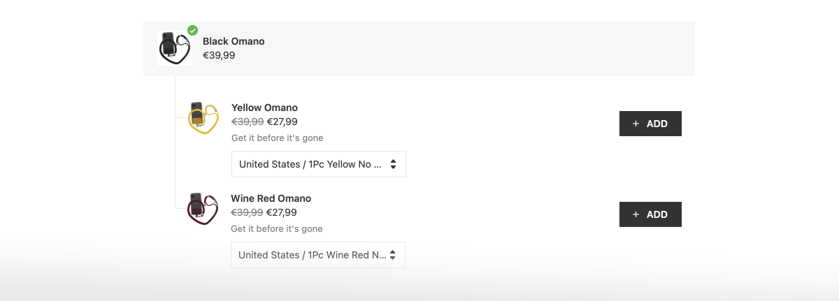 Upsell and cross-sell app for Shopify