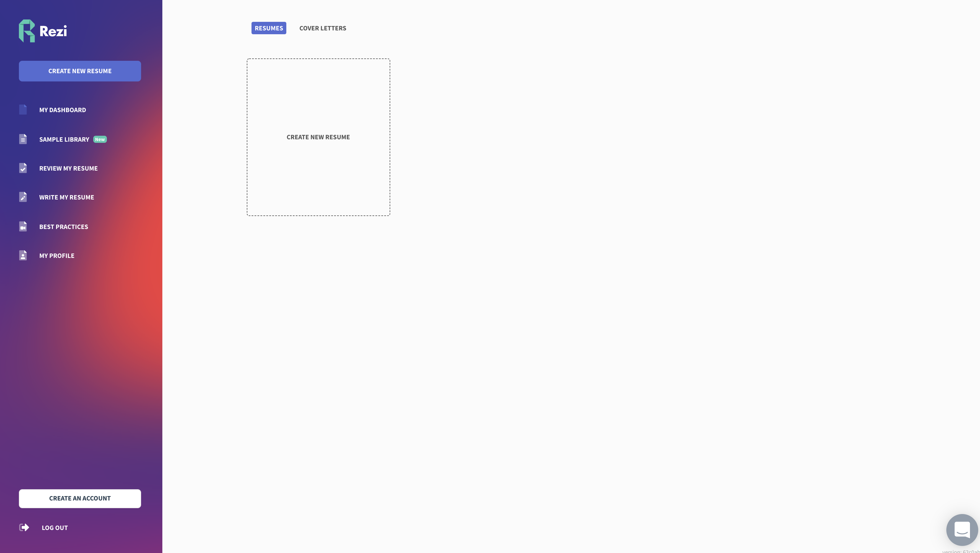Step 2: Click on “Create New CV”