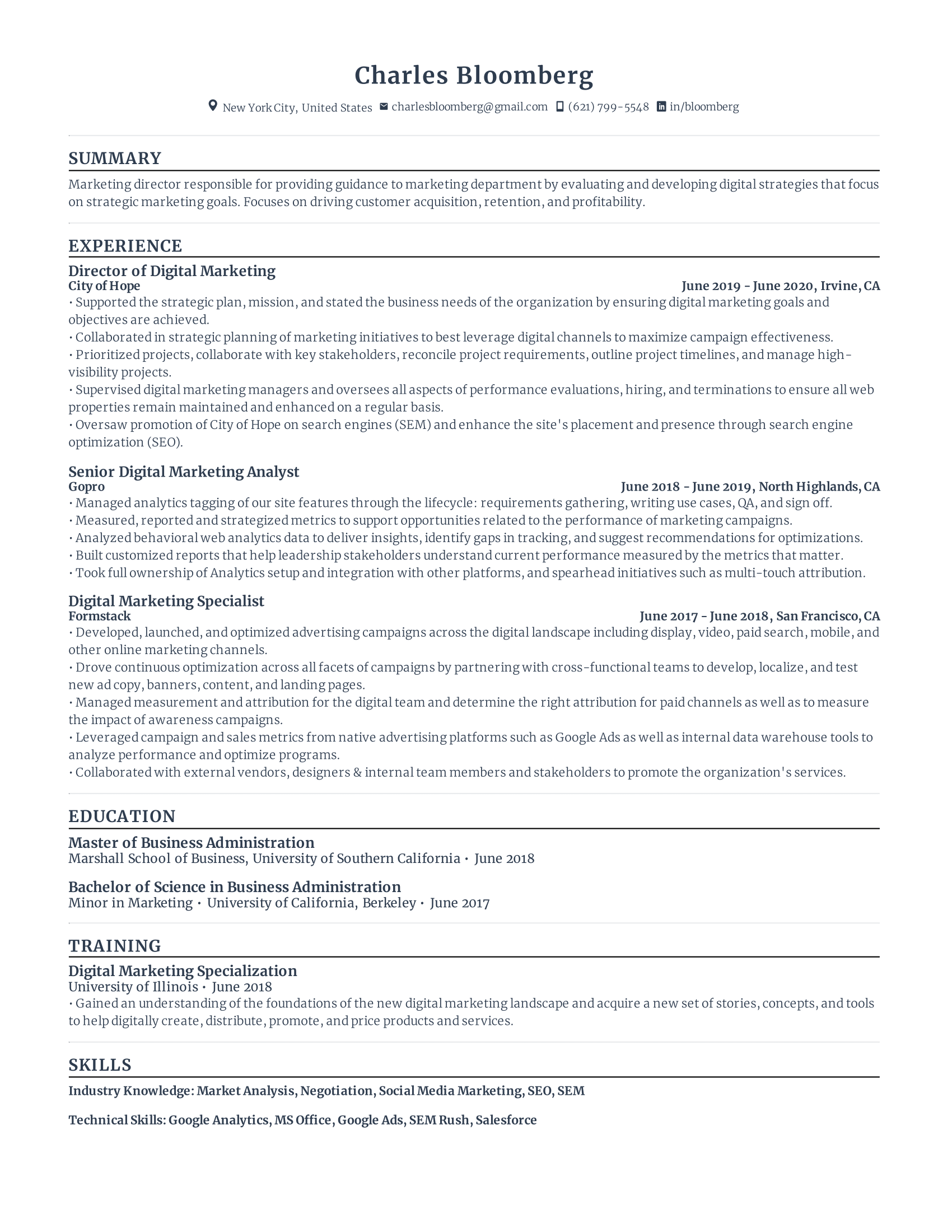 digital marketing with high amount of experience and skills in related fields from various companies.