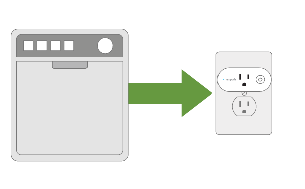 Plug appliances into the Emporia Smart Plug