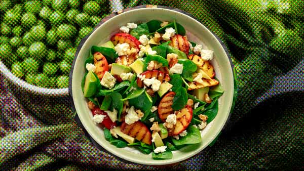imagem de um prato com alimentos veganos