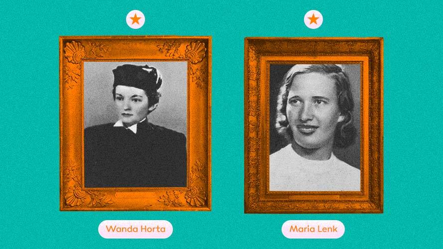 Fotos de Wanda Horta e Maria Lenk