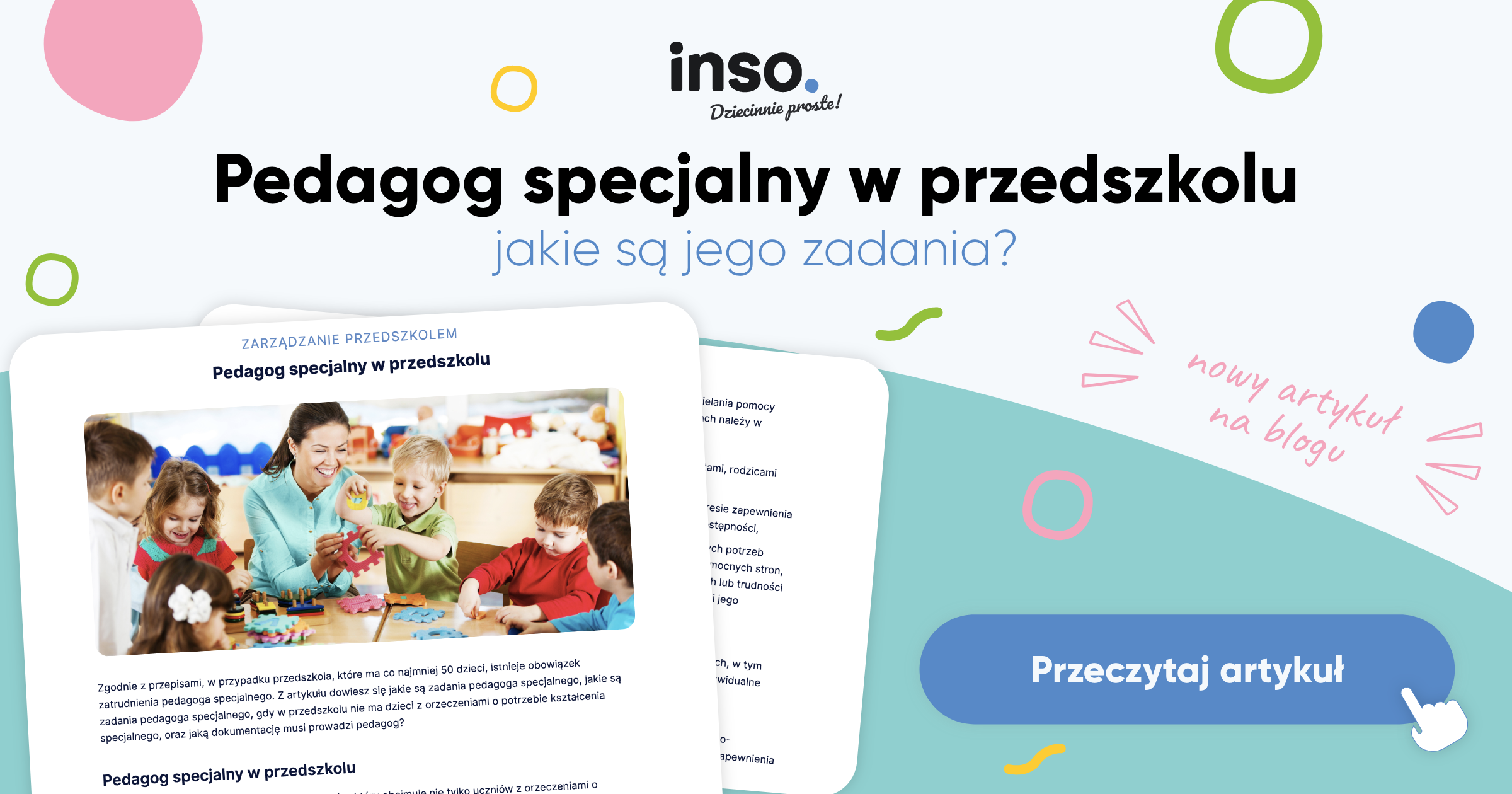 Pedagog specjalny w przedszkolu