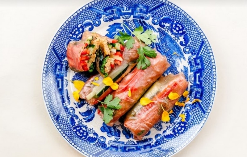 Tempeh Summer Rolls with Coconut Dipping Sauce Edible San Diego Recipe