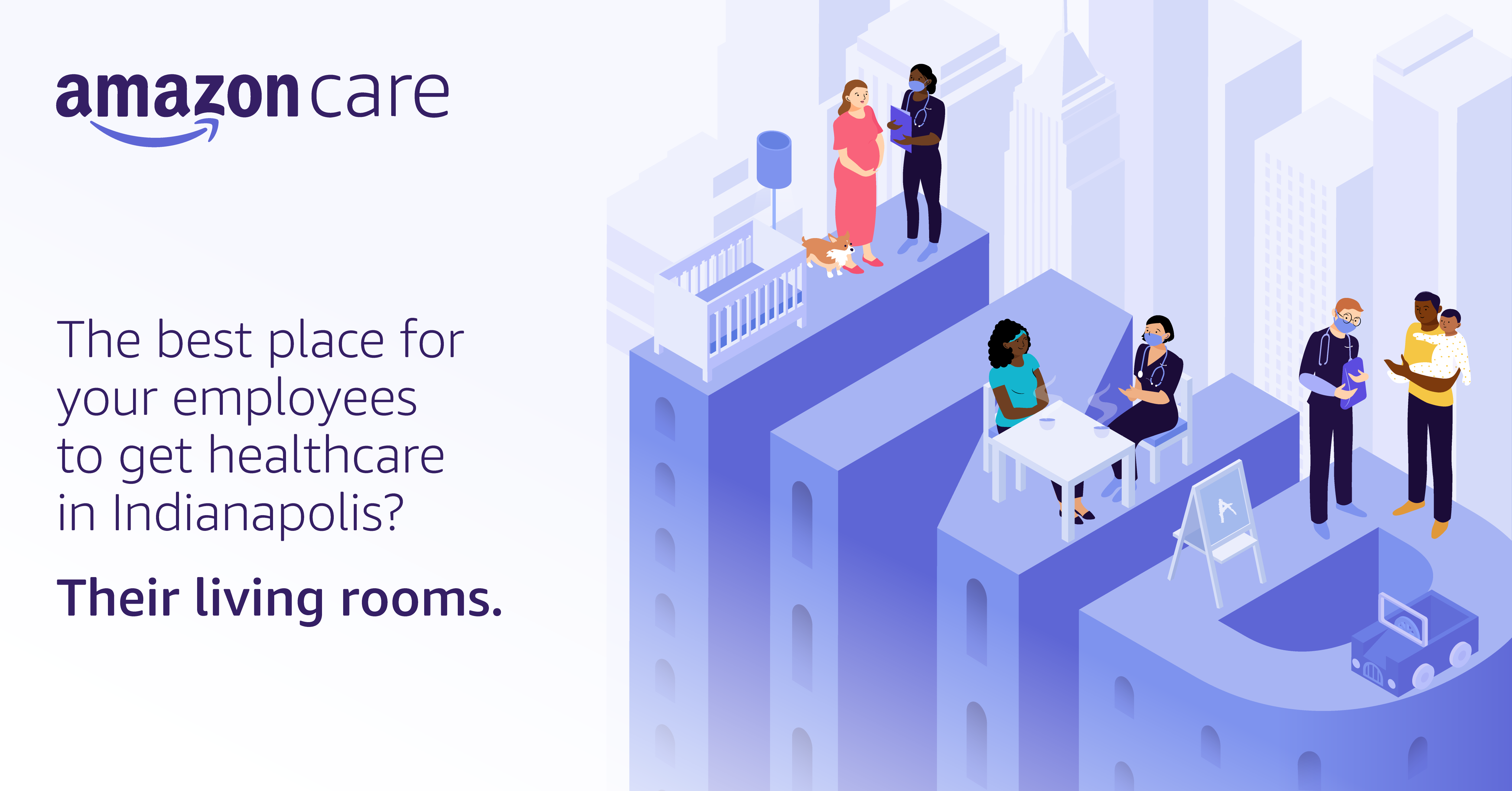 The best place for your employees to get healthcare in Indianapolis? Their living rooms