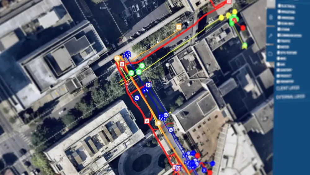 Screenshot of SiteMap® data.