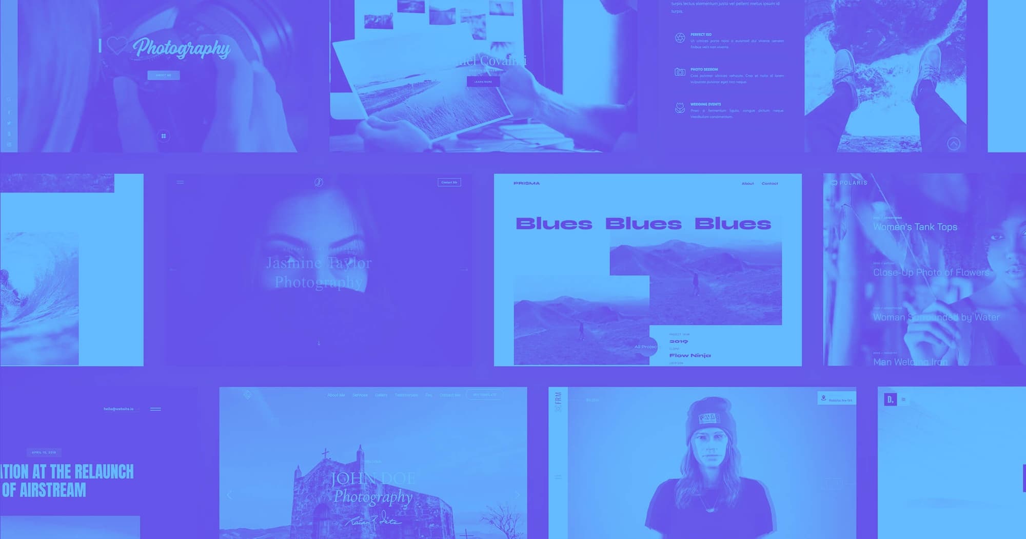 12 unique examples of photography portfolio websites flow Blog