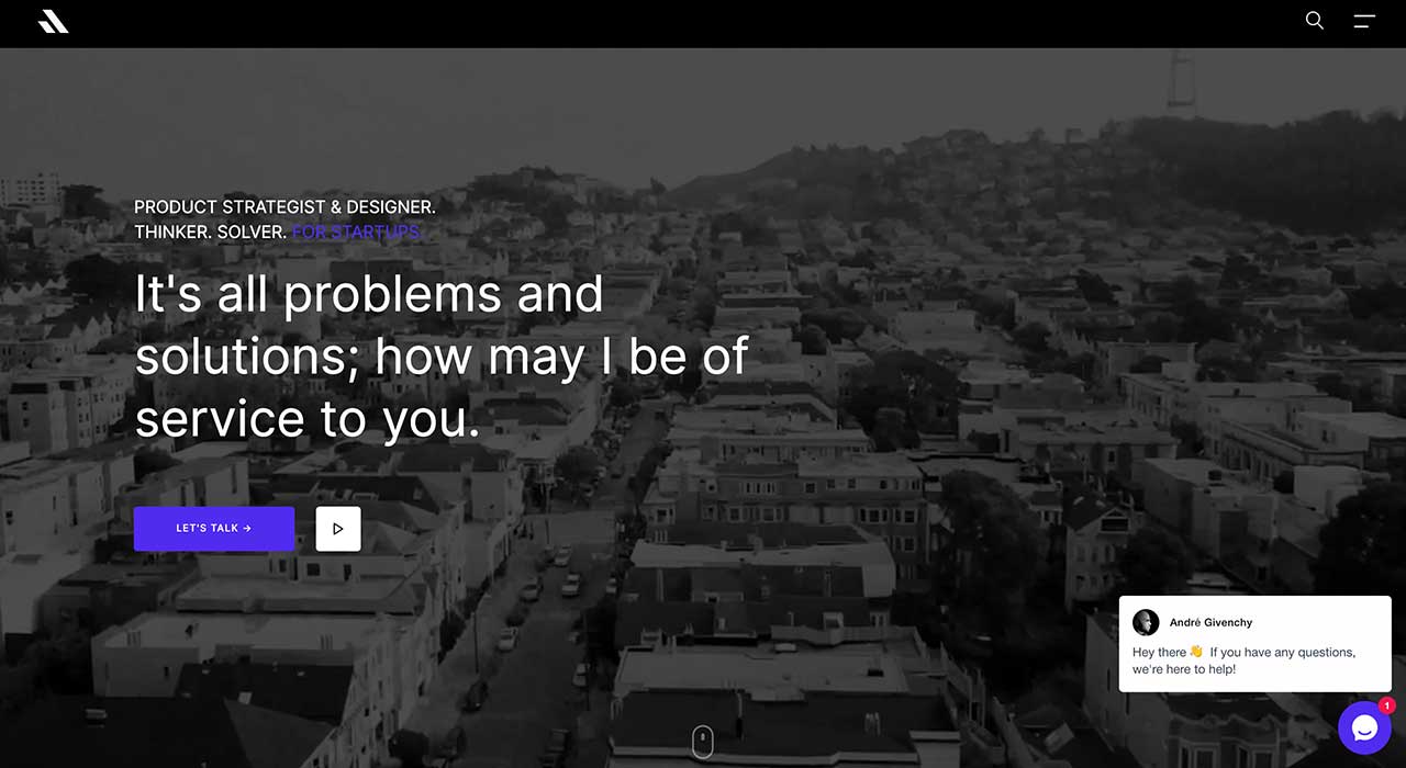 Andre Givenchy's portfolio site.