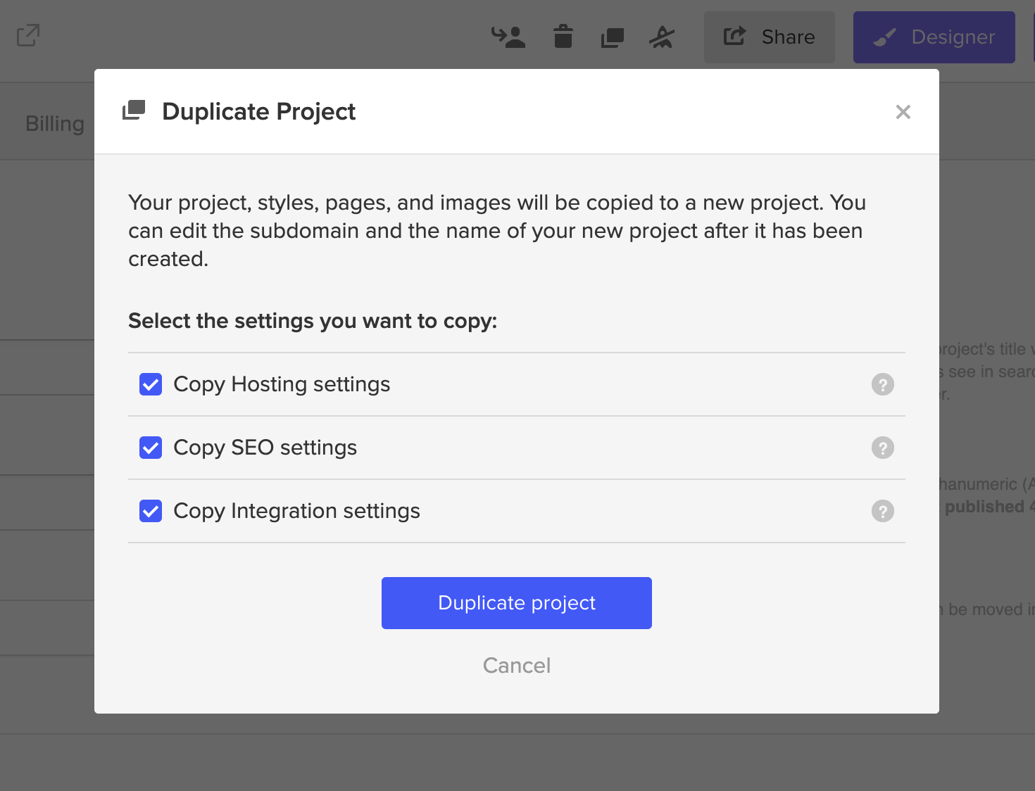Duplicate projects and preserve your sanity at the same time!