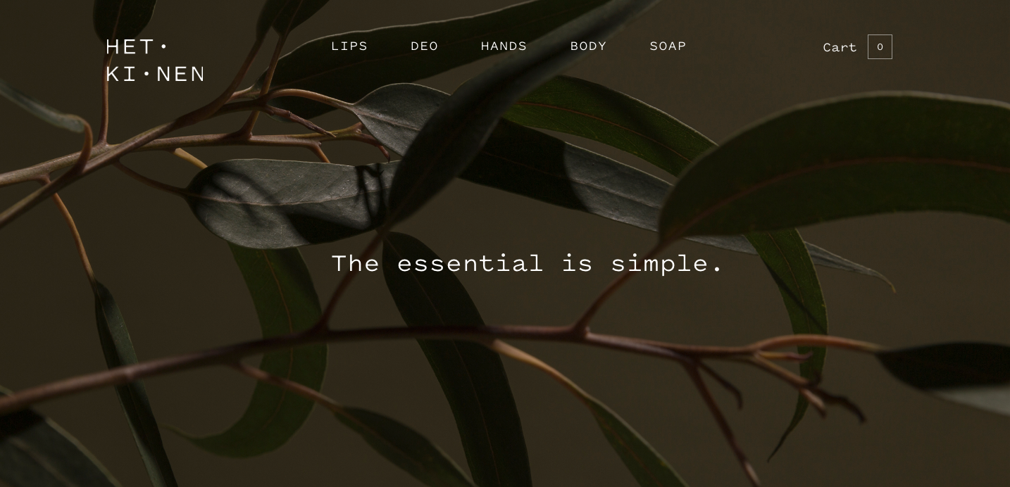 Hetkinen homepage.