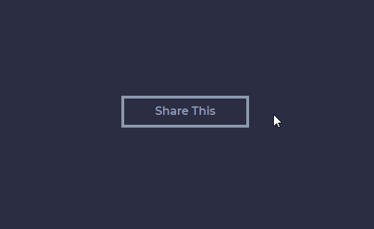 "Share this" button that when clicked rolls out a selection of social media buttons.