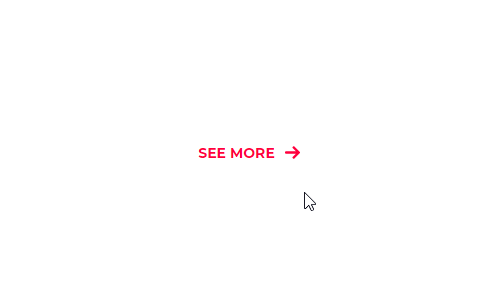 On hover the cursor changes from an arrow to a hand and a circle expands to frame the text.