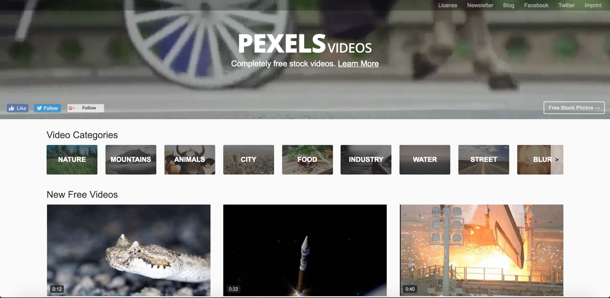 Pexels Videos hosts completely free stock videos