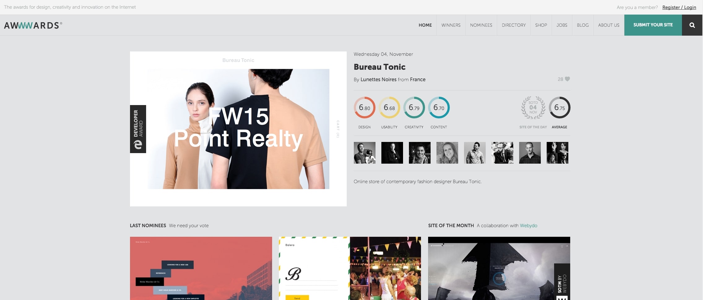 awwwards website