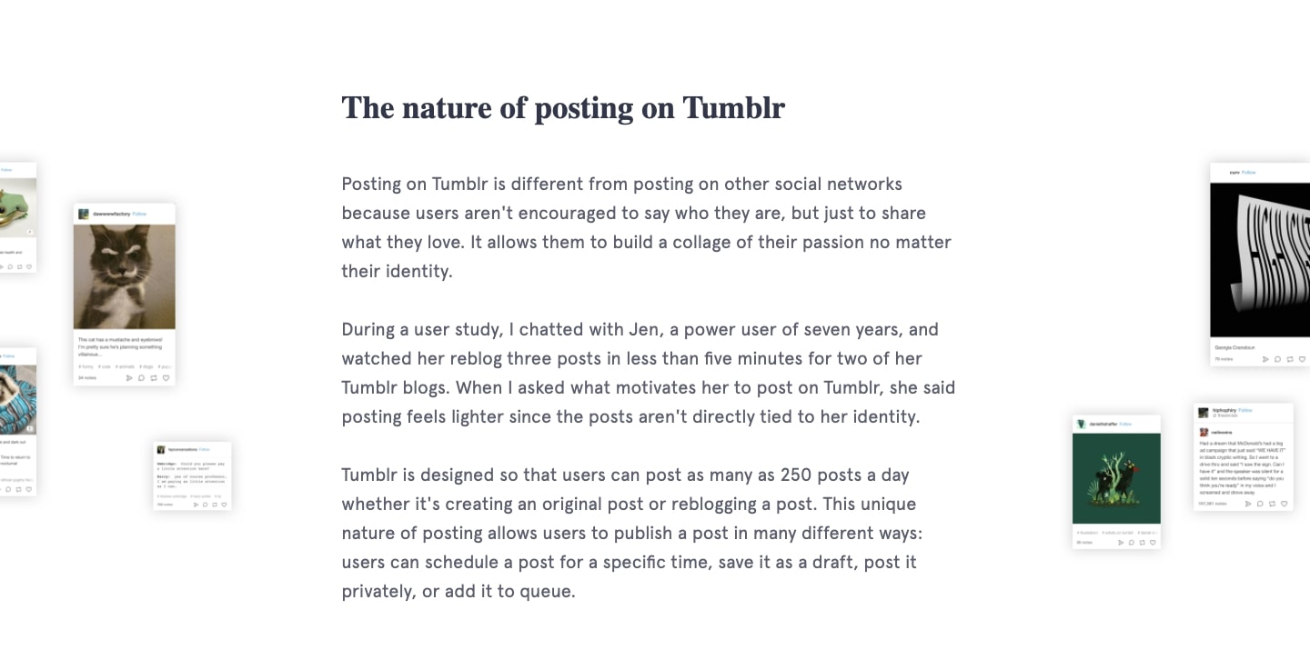 screenshot of Aileen's blog