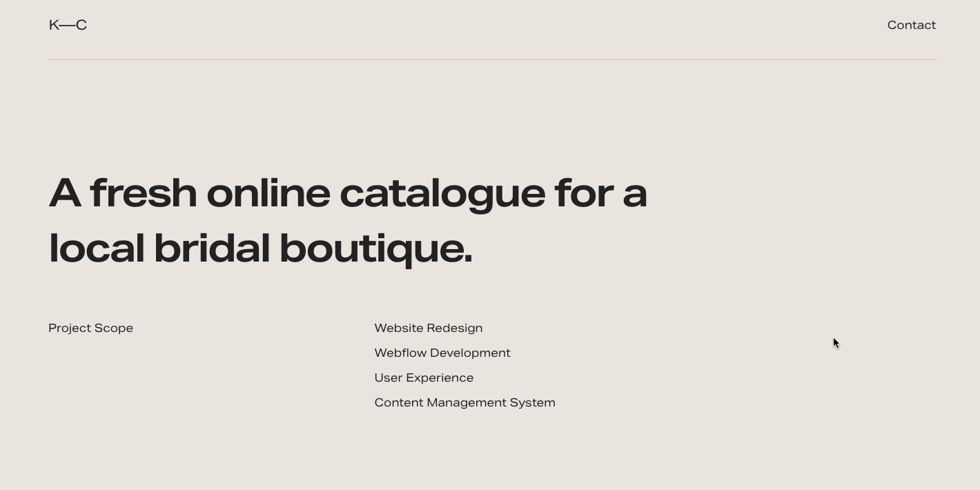 Gif of Kyle Craven's portfolio