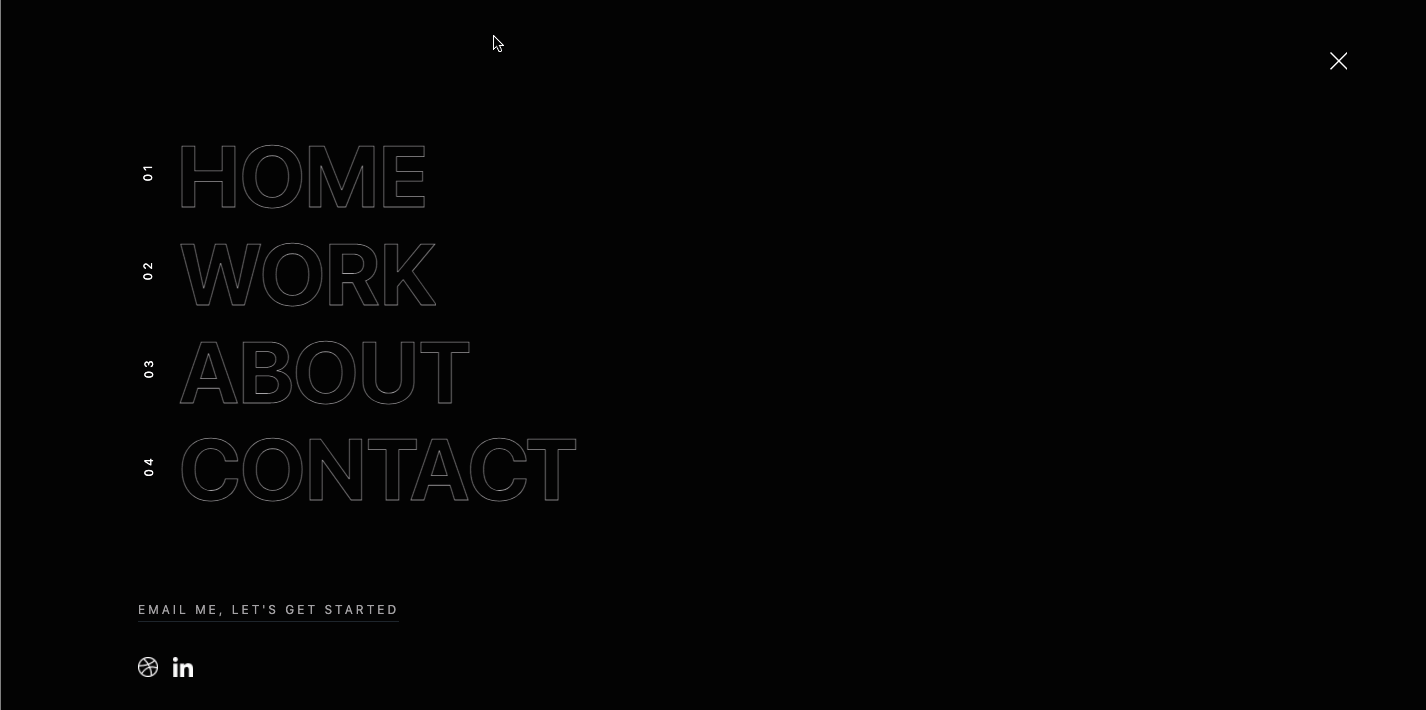 gif of Oliver Chester's portfolio